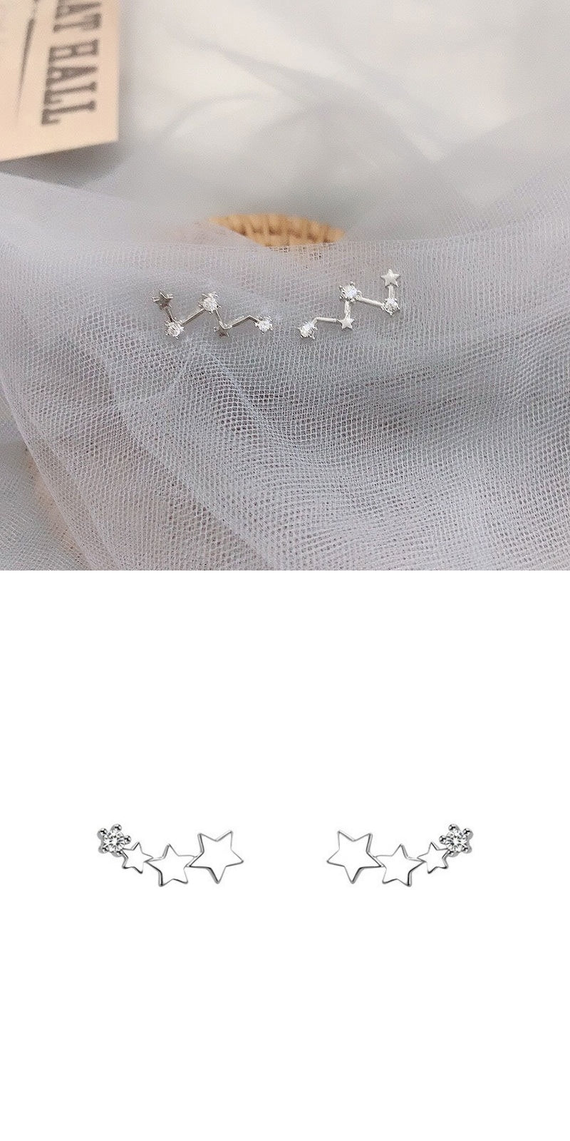 High-grade Frosty Style Stud Earrings