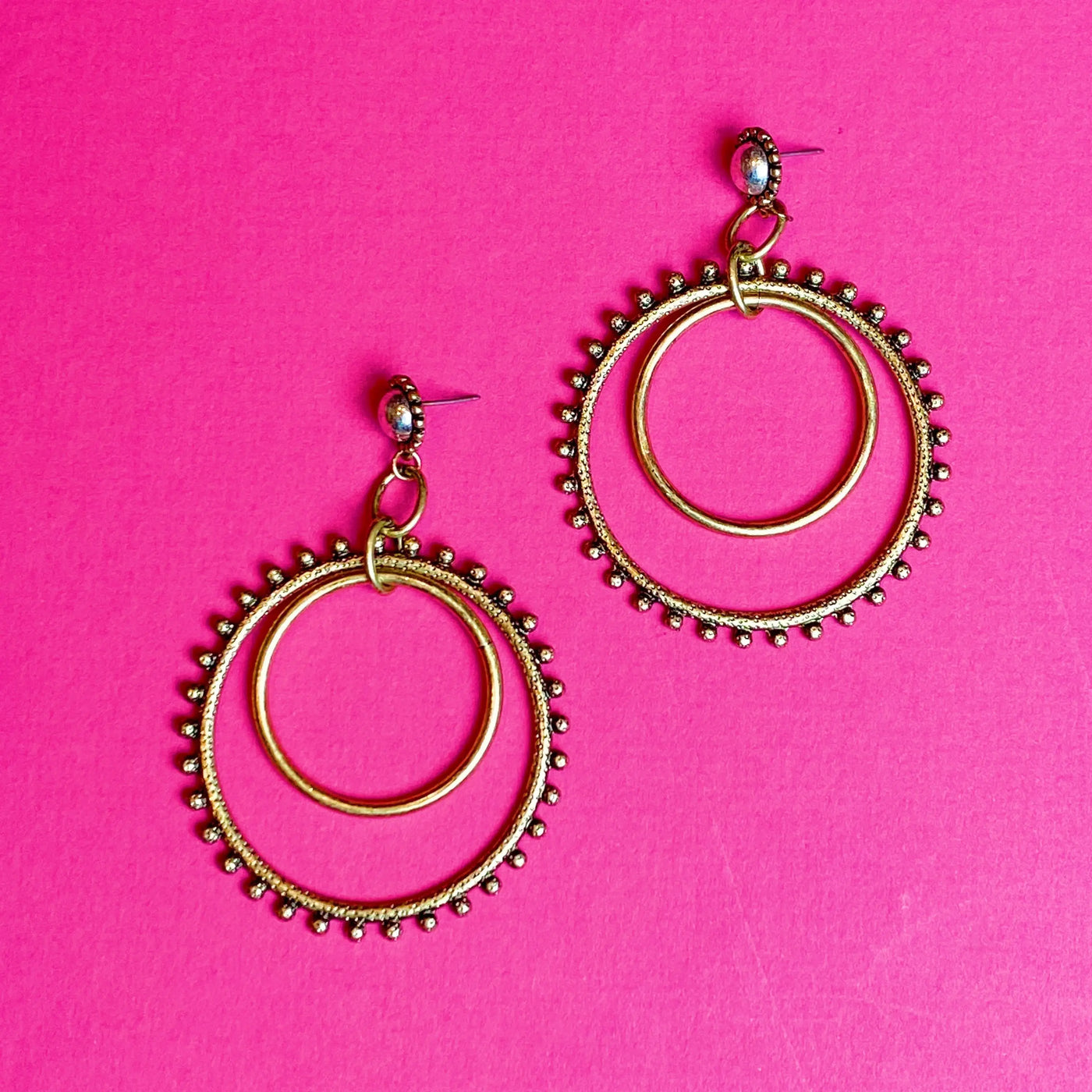 Double The Fun Hoop Earrings