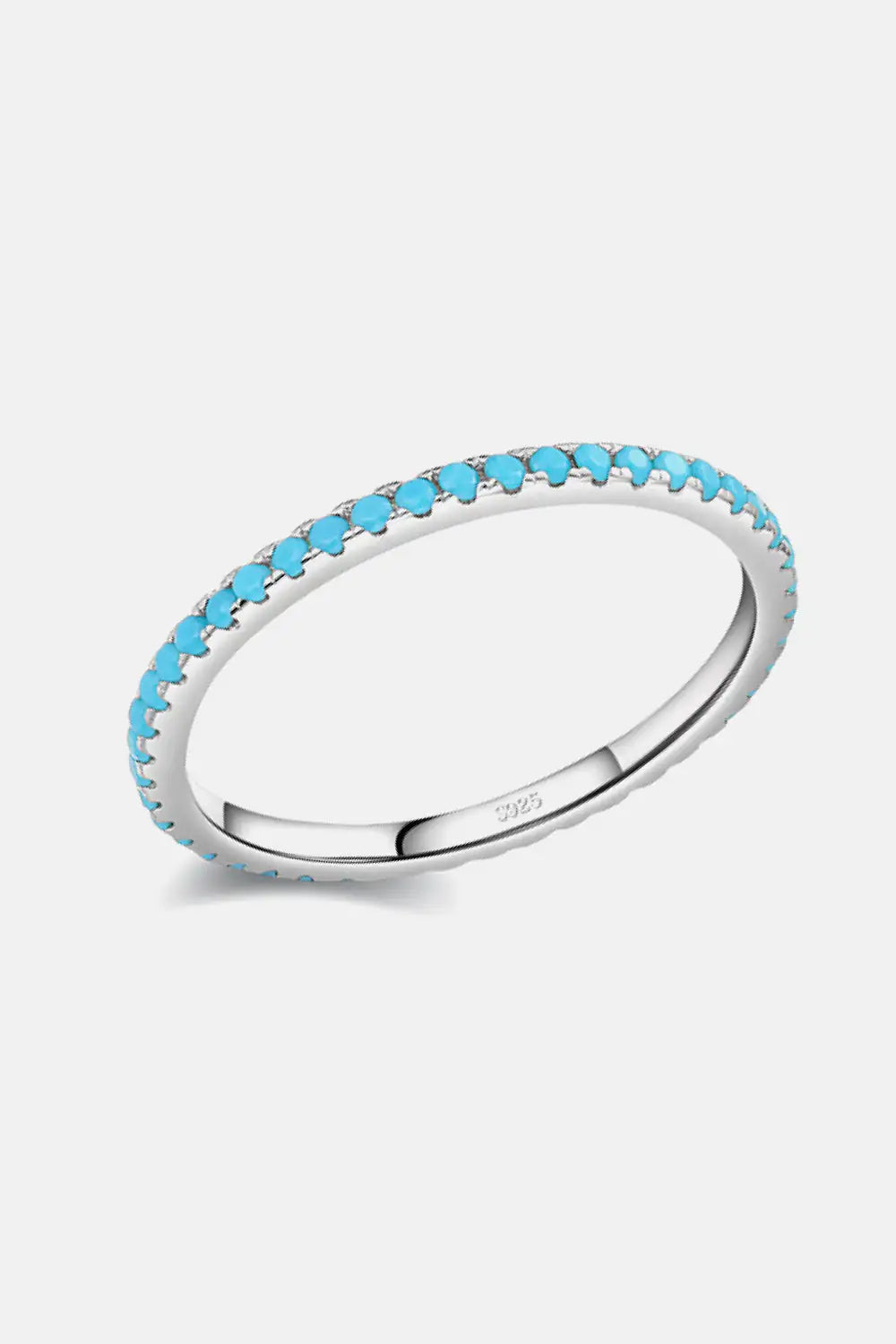 Sterling Silver Artificial Turquoise Ring 