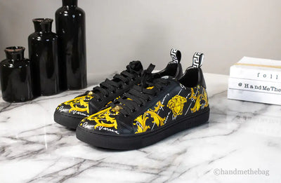 Versace Low Top Leather Vitello St. Barocco Sneakers