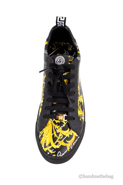 Versace Low Top Leather Vitello St. Barocco Sneakers