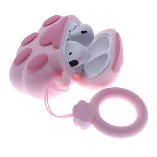 Pink Air Pod 3D Silicone Case Pet Paw