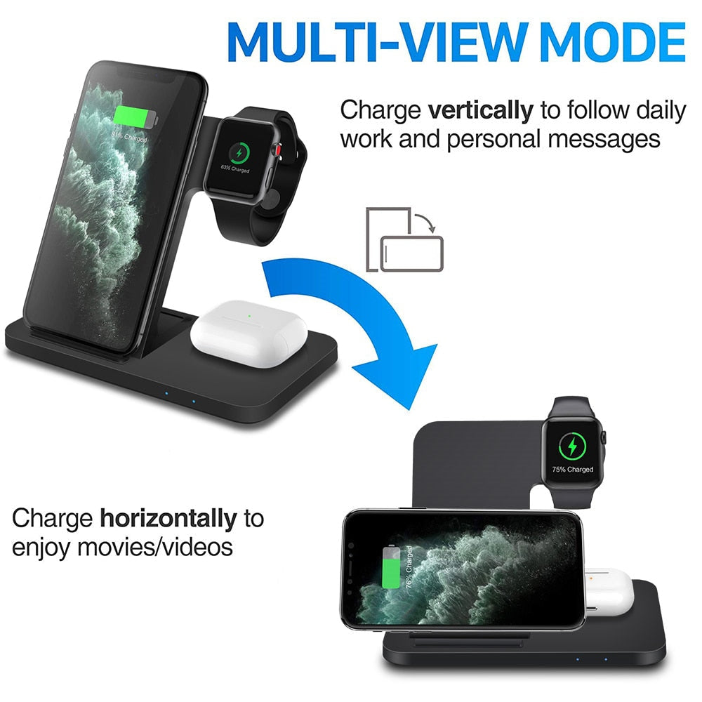 Wireless Fast Charger 3in1 Dock Station