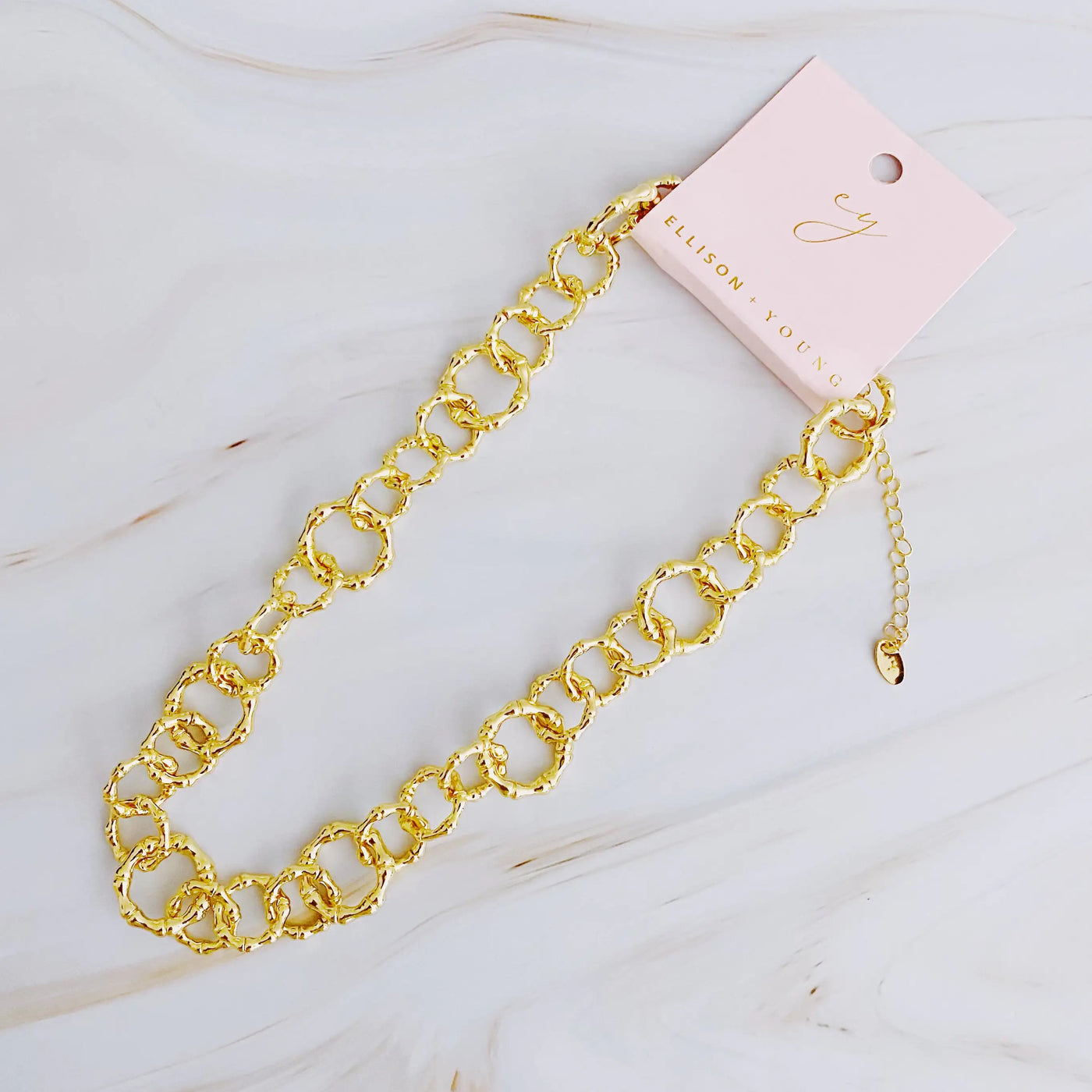 Artfully Linked Chain Necklace